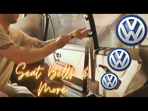Volkswagen Mk1 Cabriolet Swap Interior Rear Panels and Seats Belts