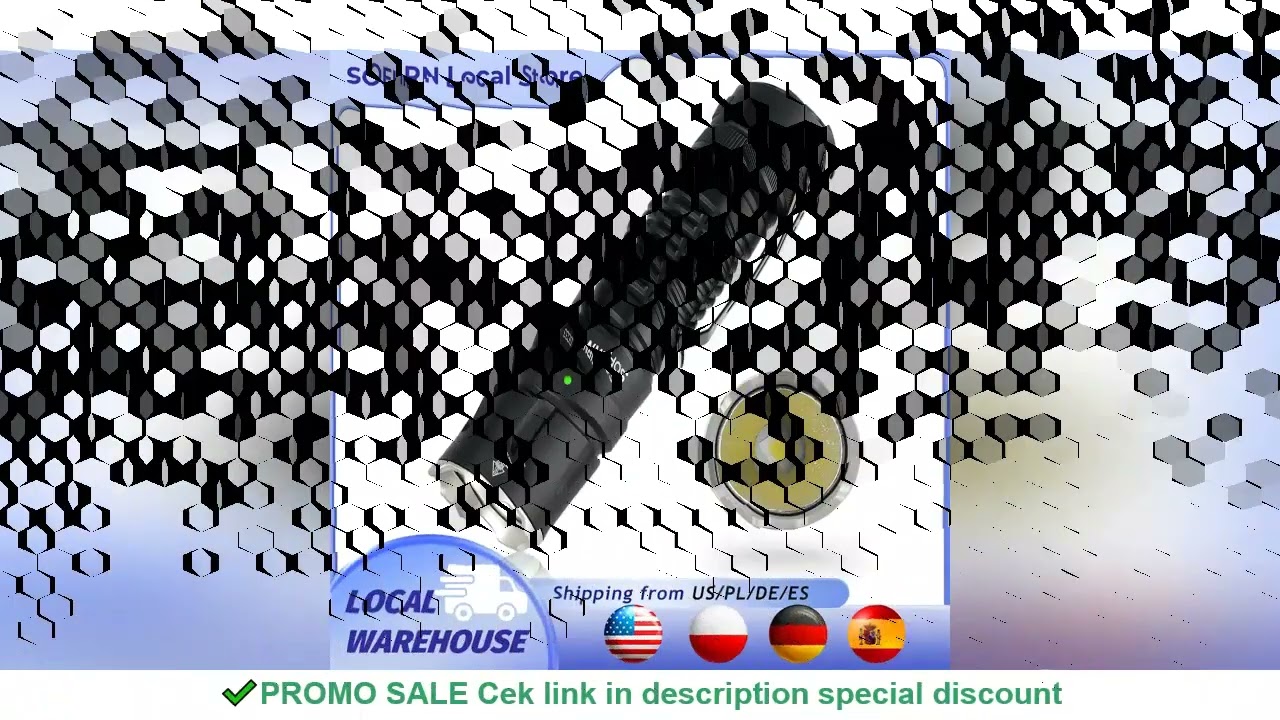 Sofirn SC33 XHP70.3 HI LED Flashlight Tactical 5200lm Powerful 21700 USB C Rechargeable Torch with T