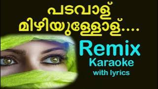 Padavalu mizhiyullolu Remix karaoke with lyrics