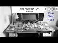 Vintage tech the film editor career 1982 steenbeck 16mm film cores splicing