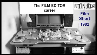 Vintage Tech: 'The Film Editor' Career 1982 Steenbeck 16mm film cores, splicing