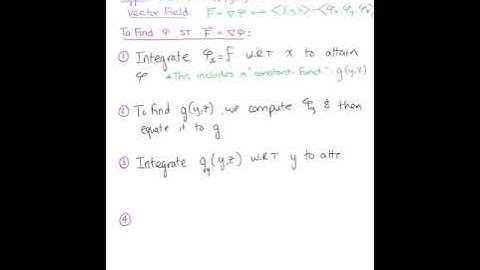 Potential Functions of Three Variables