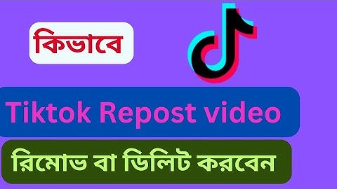 how to delete tiktok repost video 2024.