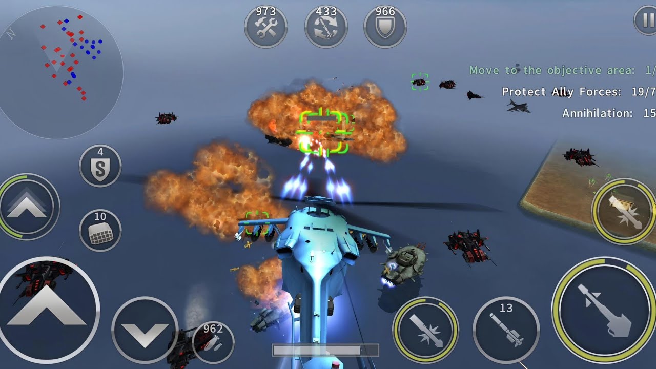 Gunship Battle: SEAHAWK attack helicopter gameplay