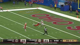 56 YARD BOMB EXTENDS BUCKEYE LEAD Clemson Vs Ohio State Sugar Bowl Highlights 2020