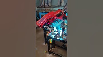 robot welding bicycle frame application