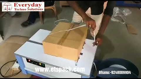 Strapping machine low table top