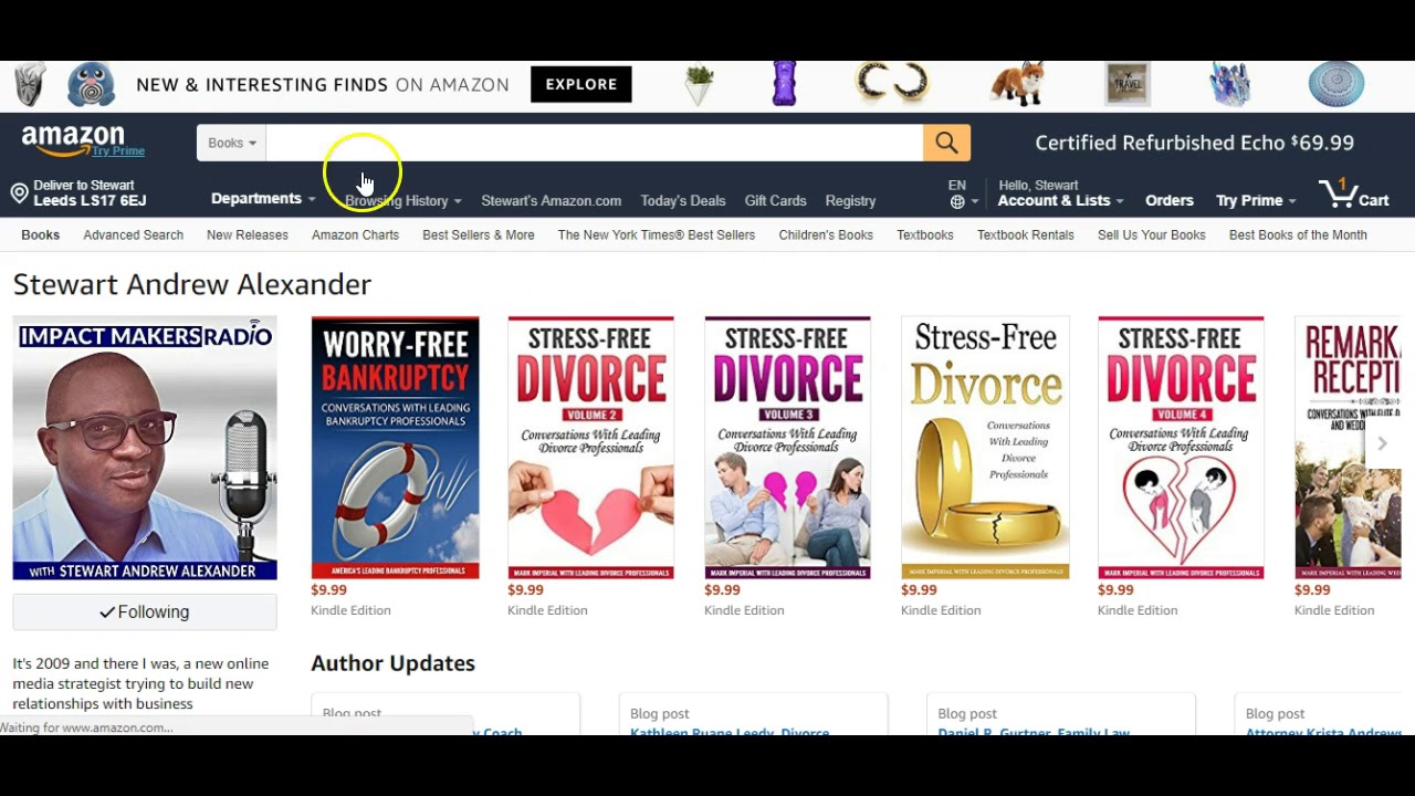 How To Add Or Remove An Amazon Author Central Bio Image YouTube