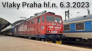 Vlaky Praha hl.n. 6.3.2023