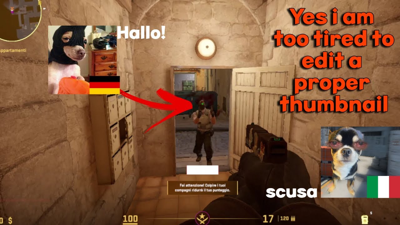 Playing cs2 with my German friend and opening cases. (EXTREMLY BRAIN ...