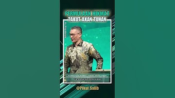 PERMULAAN HIKMAT IALAH TAKUT AKAN TUHAN