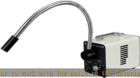 AmScope LED-20WS 20W LED Fiber Optic Single Gooseneck Light Microscope Illuminator