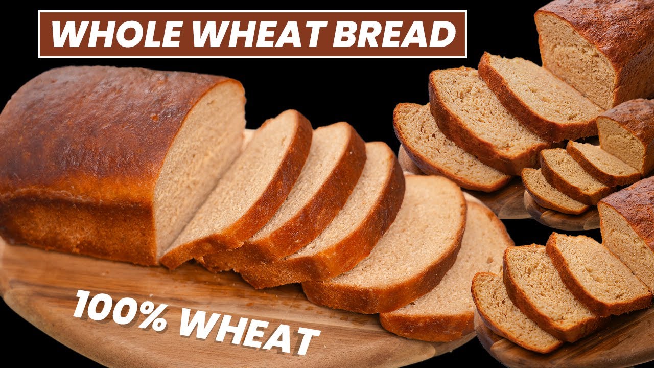 हेल्दी गेहूँ के आटे का ब्रेड घर पर बनायें 100 Wheat Bread Recipe