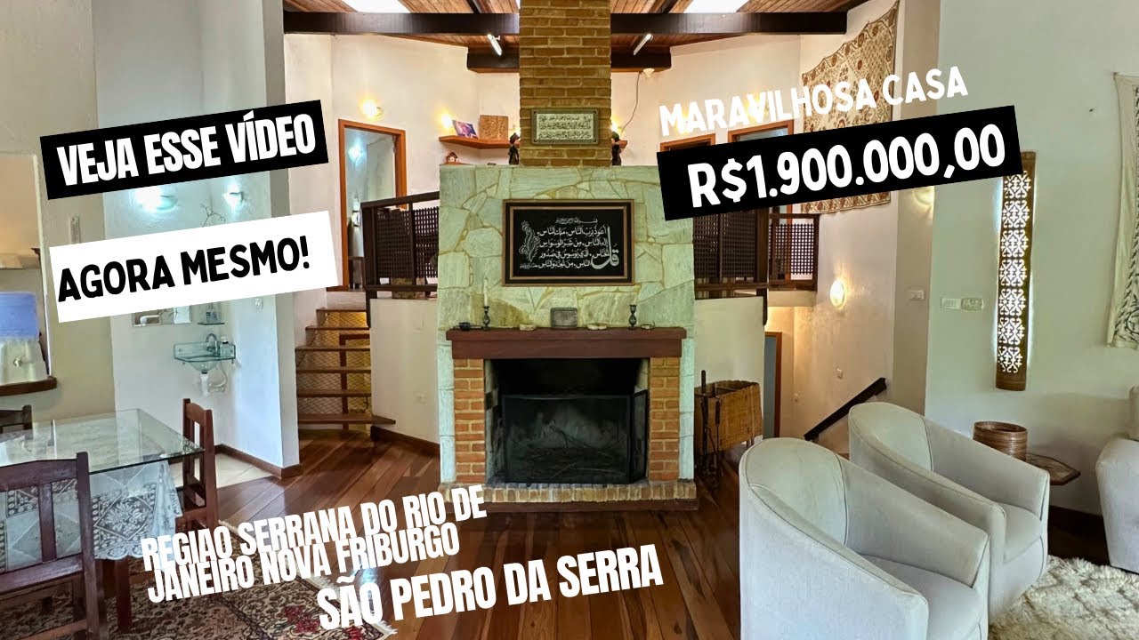 Maravilhosa casa a venda na Região Serrana do RJ Nova Friburgo Lumiar São Pedro da Serra 