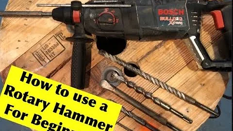 How to use a Rotary Hammer For beginners (Diy Tool School Episode #10)