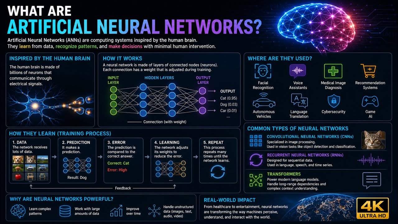 Artificial Neural Networks Explained in 4K: Deep Learning & AI - YouTube