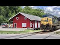 Ambulance Waits For Train With DPU Over 2.5 Miles Long! Fast Freight Trains In Ohio, Miami Fire Dept