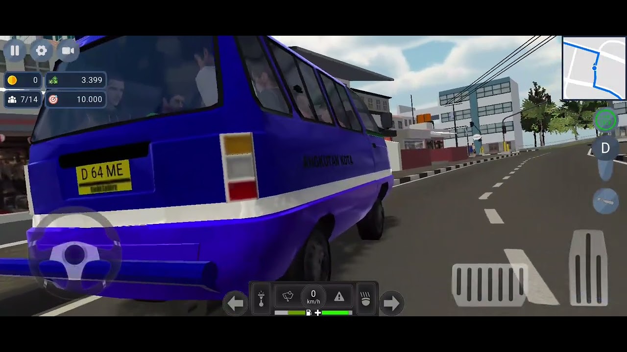 Lanjut Main Lagi Angkot D game Rute ke 3 yah guys,ok torang gass