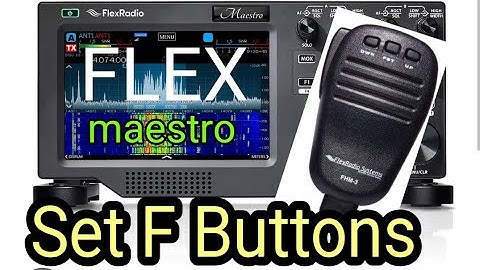 Flex Maestro C , Set F1,F2,F3 Buttons 