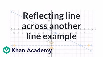 Reflecting line across another line example | Transformations | Geometry | Khan Academy