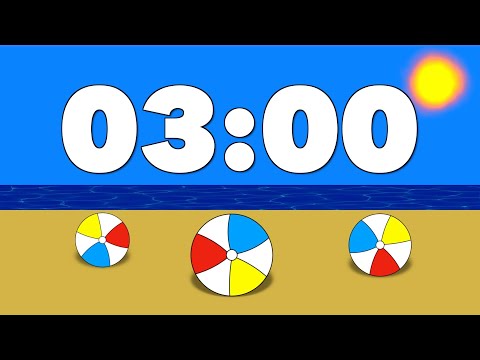 3 Minute Summer Timer: Animated Beach Scene