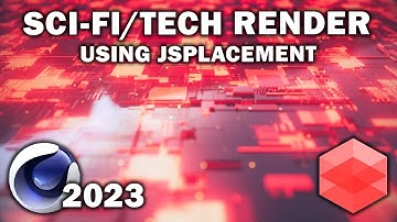 Cinema 4d 2023:  Creating a Sci-Fi/Tech render using Redshift & Jsplacement