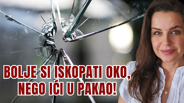 Bolje si iskopati oko, nego ići u pakao! Hodajmo s Gospodinom.  13.6.2025.