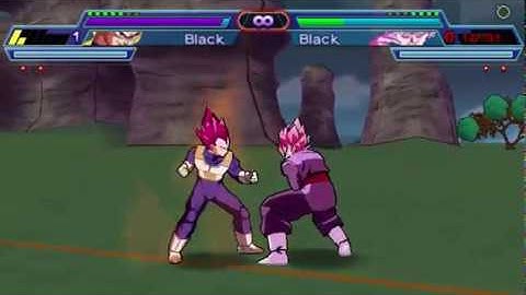 dragon ball shin budokai 2 mod Vegata SSG vs Goku Black SSJ Rose