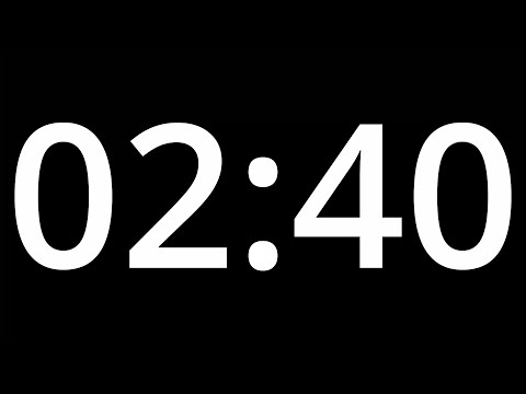 02 MINUTE 40 TIMER  with alarm - 160 second COUNTDOWN Clock Alarm