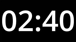 02 Minute 40 Timer With Alarm - 160 Second Countdown Clock Alarm