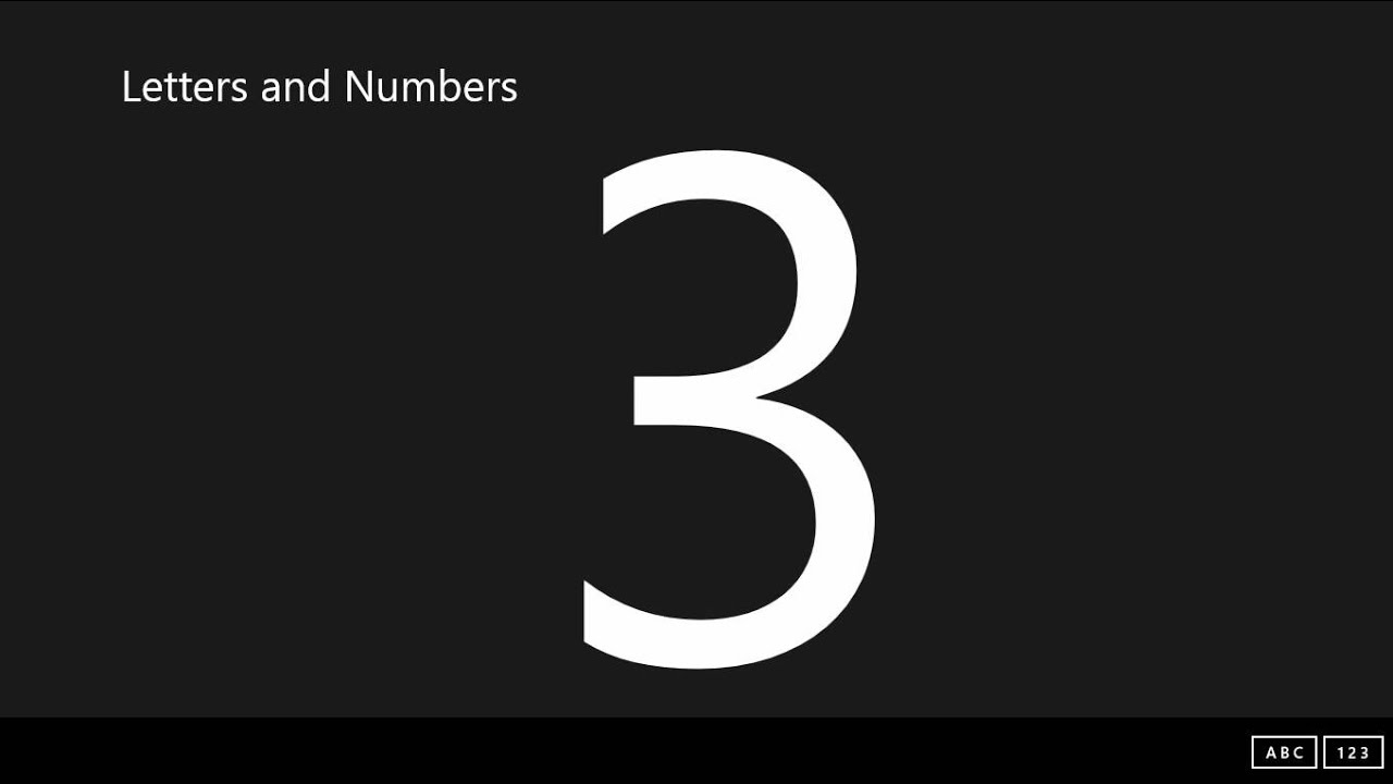 Letters and Numbers app for Windows 8 YouTube