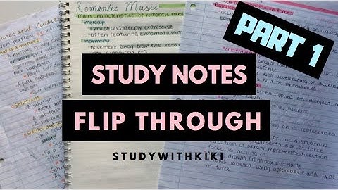 Study Notes Flip Through PART 1 + Chemistry, Physics, Literature, Geography, Notes | StudyWithKiki