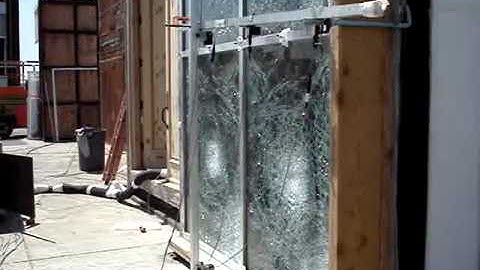 Custom Glass Skylight ASTM E330 Load Cycling Test After Large Missile Impact Test