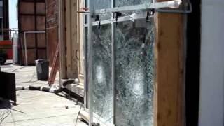 Custom Gl Skylight Astm E330 Load Cycling Test After Large Missile Impact Test