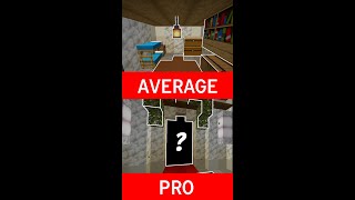Secret Base Noob vs Average vs Pro In Minecraft