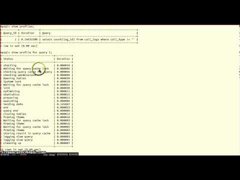 Introduction to MySQL Profiler