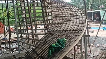 cách bố trí thép cầu thang lượn hai lớp A15 đẹp