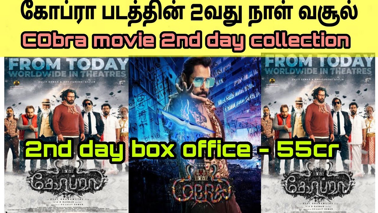Cobra 2nd day worldwide box office collection | Cobra day 2 collection | Vikram | Ajay | srinithi