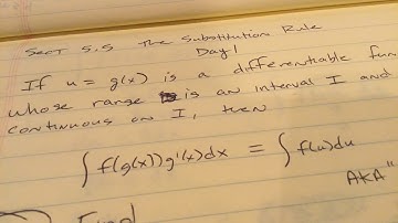 Calculus Section 5.5 “U Subs” Lesson #1
