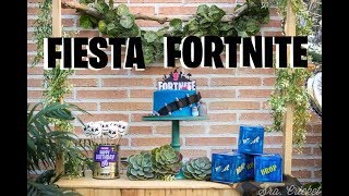 Fiesta Fortnite. Cumpleaños Fortnite, ideas e imprimibles.