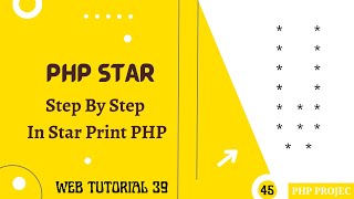 W Star Pattern Print In PHP | Step By Step W Star Pattern Print In PHP | Web Tutorial 39 #star