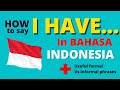 Learn Indonesian | How to say I have in Indonesian Language