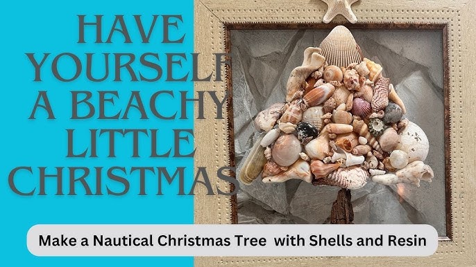 DIY Christmas Ornaments from Beach Shells, Sand and Epoxy Resin. So Easy  and Fun! #ksresin 