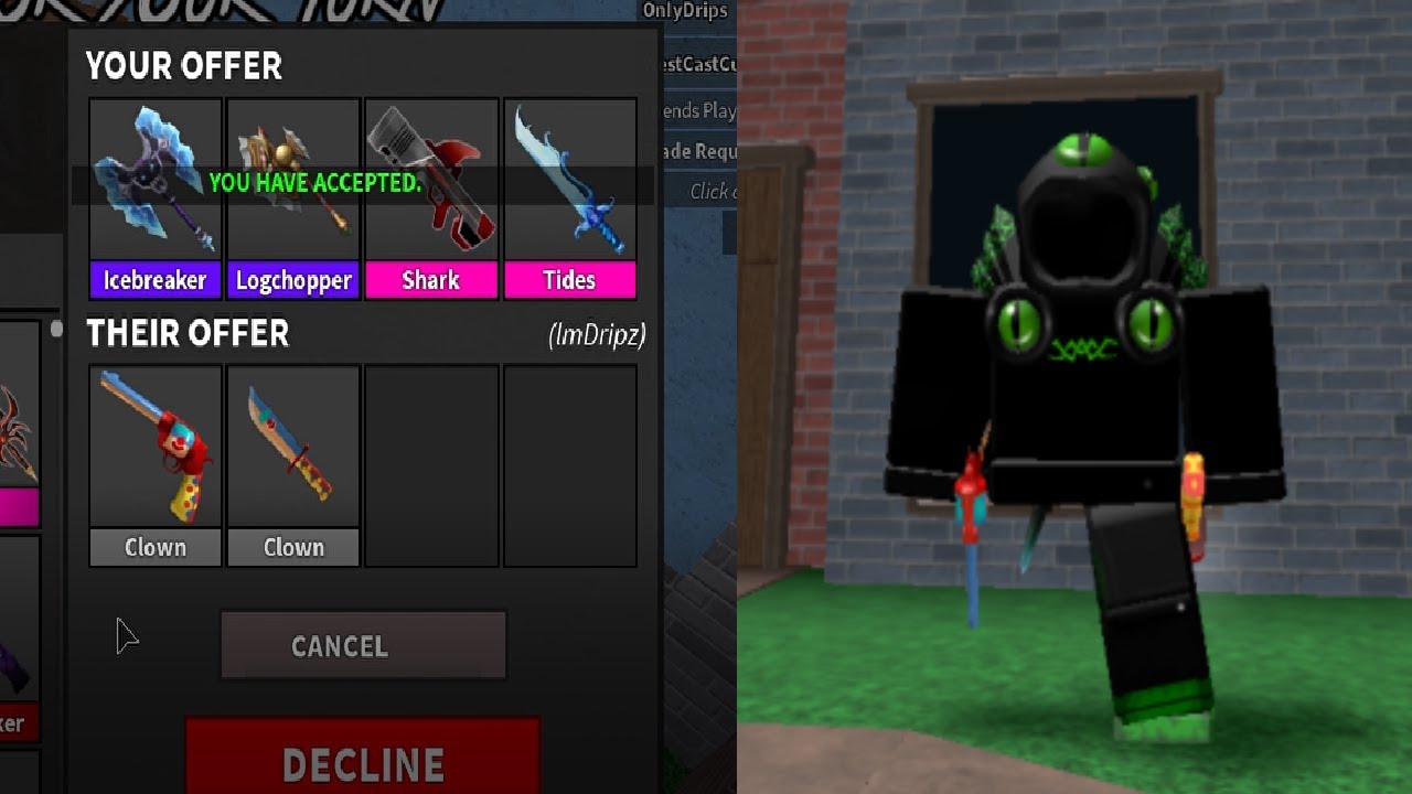 Bioblade Mm2 - Trading For Clown Set In Mm2 Nghenhachay ...