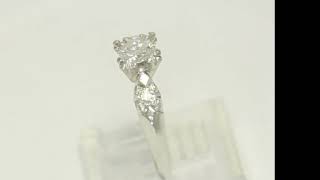 Antique Estate Natural European Cut Diamond Engagement Ring .55CT Plat Sz 6 - 35693