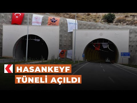 Hasankeyf tüneli açıldı