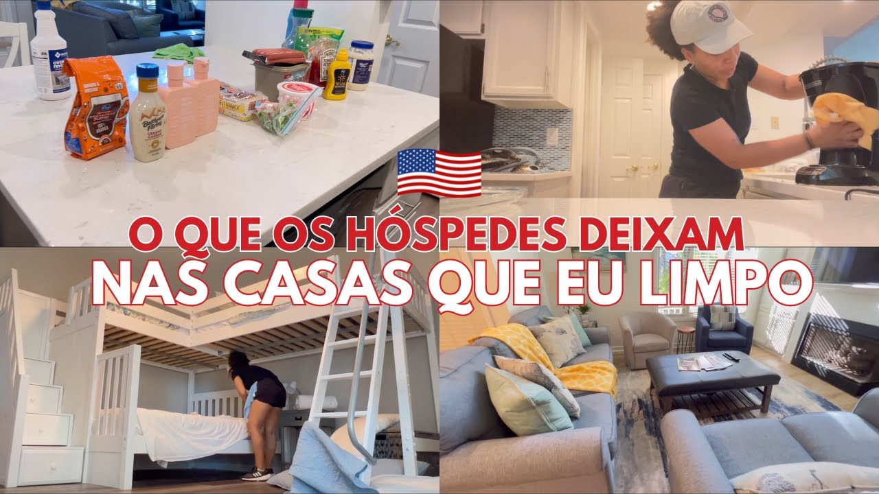 VEJA O QUE OS HÓSPEDES DEIXARAM NESSAS CASAS QUE EU LIMPEI | HOUSE CLEANER NOS ESTADOS UNIDOS