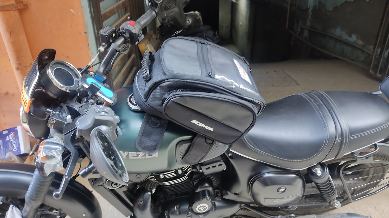 Yezdi Roadster Tank Bag, Tank bag for Yezdi Roadster YouTube