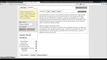 digication ePortfolio: adding a page
