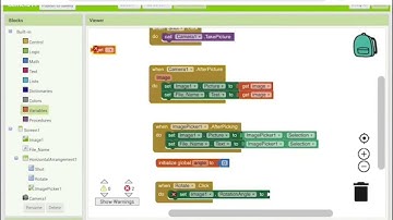 วิธีการสร้างแอพพลิเคชันการใช้กล้องถ่ายรูปและการจัดการไฟล์ภาพ(MIT App inventor)